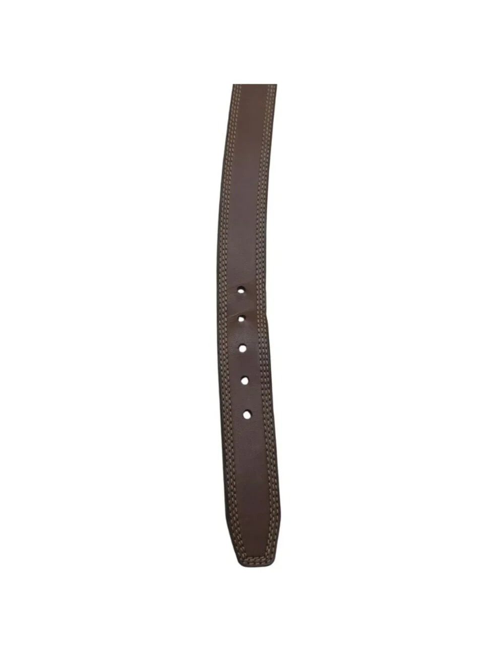 Wrangler Genuine Leather Brown Belt Contrast Stitching & Silver Buckle Size 48